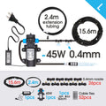 45W Pump 0.4MM Automatic Timing Cooling Watering System 6/9/12/18/21M Outdoor Garden Irrigation Kit Brass Mist Nozzles Sprayer