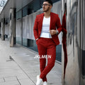 Gray Men's Suit 2 Piece Suit Summer Casual Jacket Pants Formal Wedding Tuxedo Groom Clothes Custom Color Blazer XS-5XL