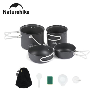 Naturehike 4 - in - 1 Hiking Cookware Set Camping Furniture | SAMAG
