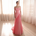 Sharon Said Elegant Pink Off Shoulder Evening Dress | SAMAG