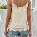 Stylish Women's Elegant Embroidered Lace Camisole Bohemian Casual Summer Holiday Ladies Tops
