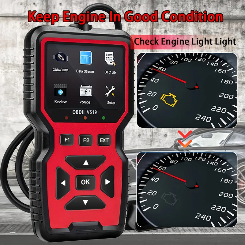 Professional V519 Obd2 Scanner Diagnostic Tool Real Time Code Reader Check Engine Light Scan Tool for All Obdii Cars since 2003