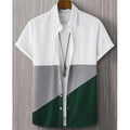 New Shirts For Men 3d Patchwork Plaid Printed Clothing | SAMAG