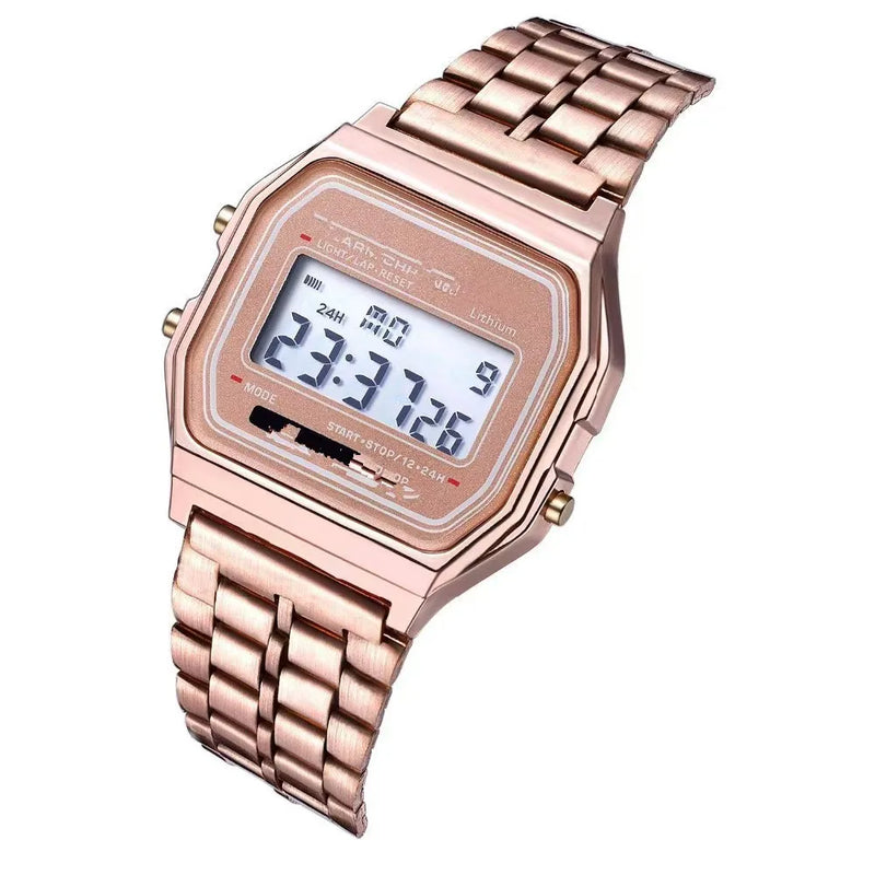 Fashion Luxury Brand Ladies Watch Harajuku Silicone Sports WR F-91W LED Electronic Multifunction Digital Watches For Women Gift