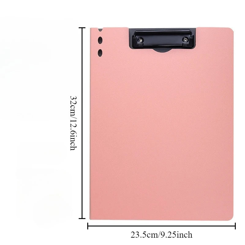 1pc A4 File Folders, Documents Organizer, Clipboard With Cover, Paper Folder For Business & School, Stationery & Office Supplies