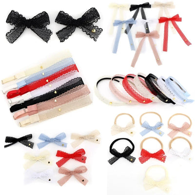 New Fashion Mesh lace edge Hair Accessories Hoops Baby | SAMAG