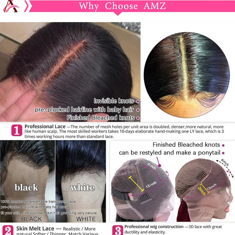 36 Inch Glueless Wigs Human Hair 100% Vietnamese Hd Lace Human Hair Bone Straight Lace Front Human Hair Wig On Clearance Sale