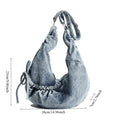 Korean Hobo Bags Women Comfortable and Versatile Texture Crossbody Bags Denim Storage Bags Casual Trendy Simple Shoulder Bag