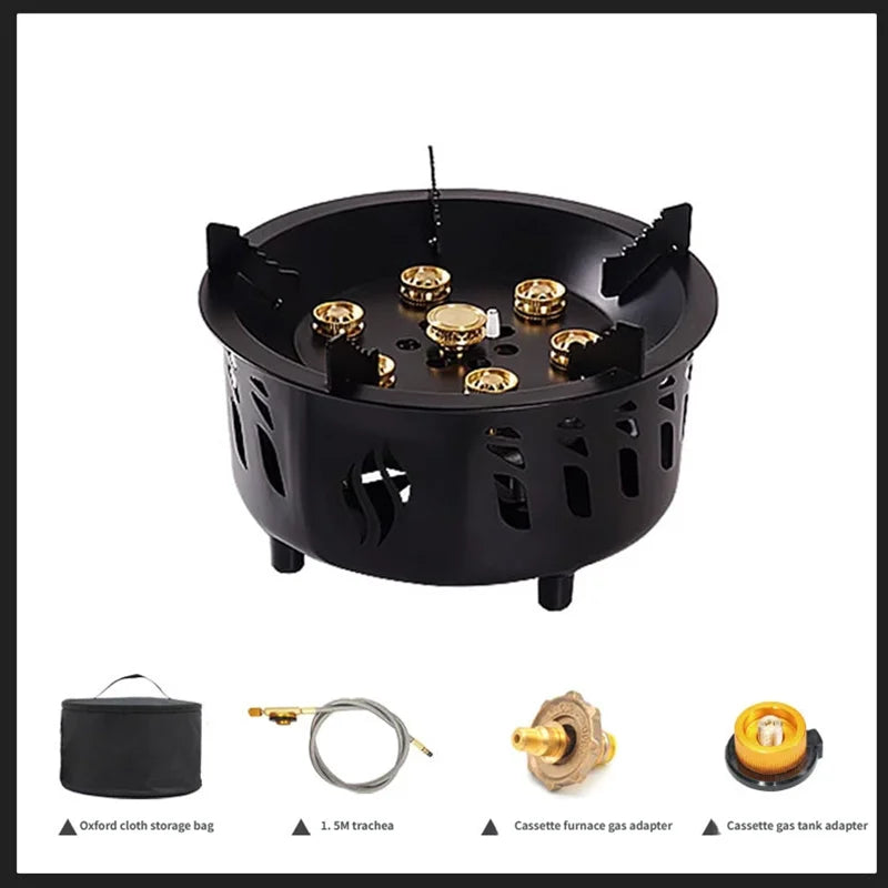 20000W 7 - Core High - Power Camping Stove Portable Windproof - View 6 | SAMAG