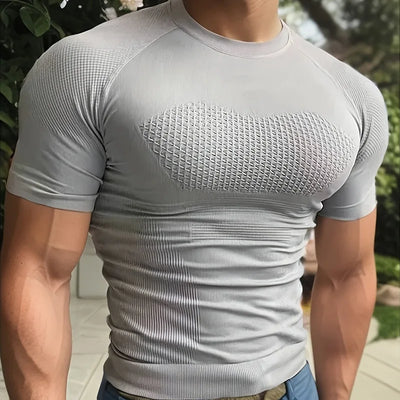 Men Body Shaper Knitted Thick Style GYM T-Shirt Slimming | SAMAG