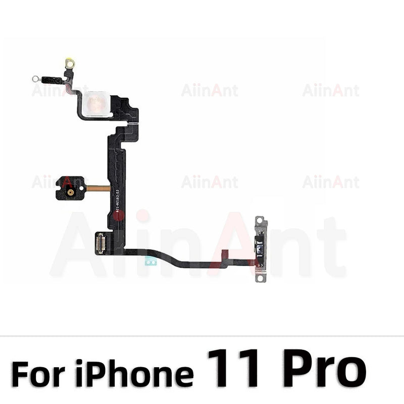 AiinAnt Power Volume Buttos Flash Light Power Flex Cable For iPhone 11 Pro X XR Xs Max SE 7 8 Plus SE 2 3 2020 2022 Phone Pars