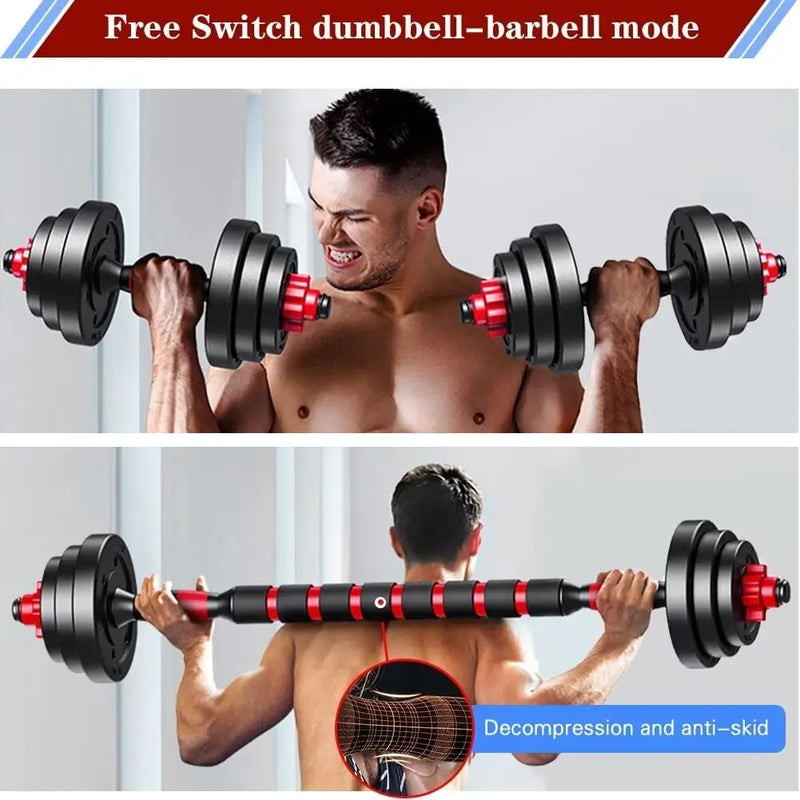 22lb 2-in-1 Adjustable Dumbbell & Barbell Set for Home | SAMAG