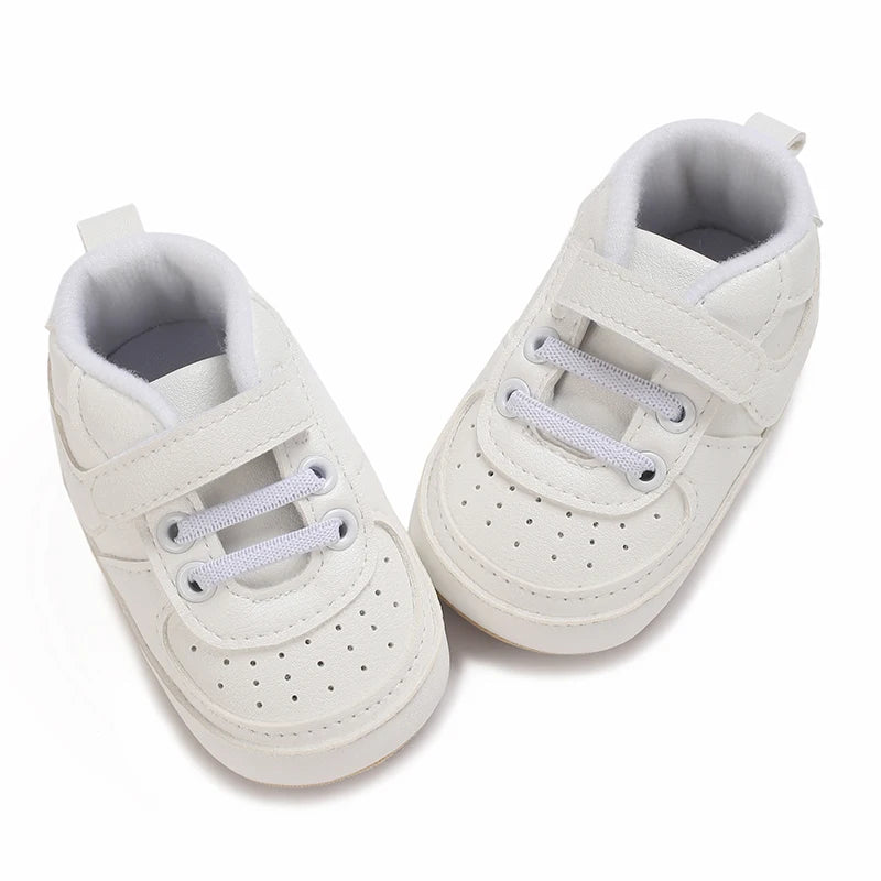New Baby Shoes Boys Girls Classic Fashion Sports Casual Sneakers Newborn First Walker Toddler Soft Sole Non-Slip Walking Shoes