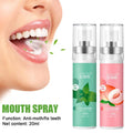Mouth Freshener Spray Remove Bad Breath Long Lasting Fruity Peach Mint Portable Breath Freshener Oral Care Products