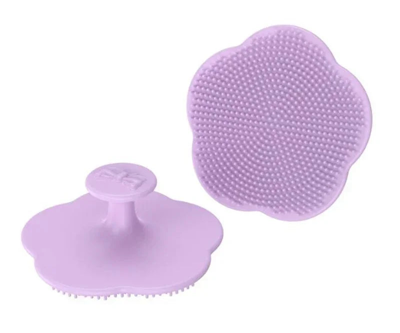 Baby Bath Brush with Newborn Shampoo Brush, Face Brush and Massage Brush for Cleaning and Massage 3Colors