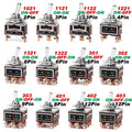High Current Rocker Switch 2/3/4/6/8/9/12Pin Self Reset/Self-locking Toggle Switch Copper Pin 32A 250VAC Power Button Switch