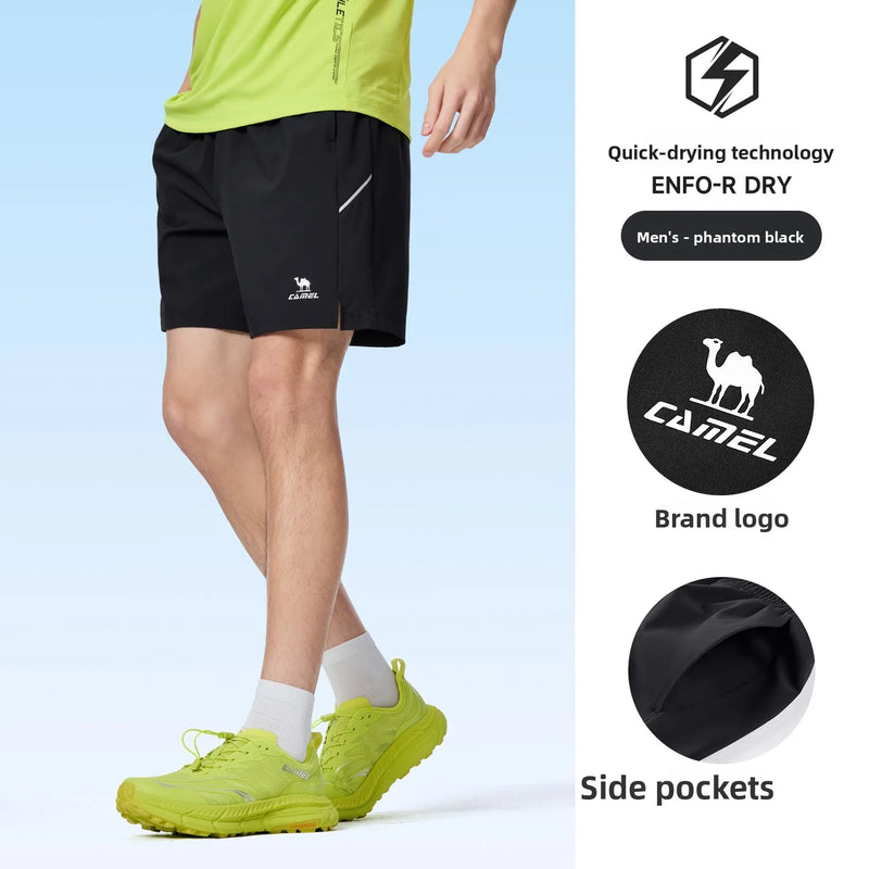 Golden Camel Men's Summer Quick Dry Shorts Ice Silk Running Gym Sport Shorts Breathable Beach Short Pant Jogging Casual Pants