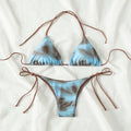 Tie Dye Lace Up Bikini Set Beach Swimwear Women Swimsuit | SAMAG