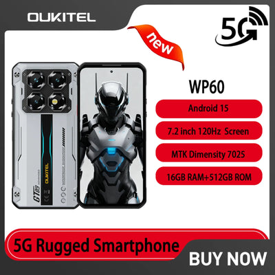 OUKITEL WP60 5G Rugged Smartphone 10000mAh Battery 7.2 | SAMAG