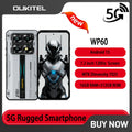 OUKITEL WP60 5G Rugged Smartphone 10000mAh Battery 7.2 Inch HD+ 120Hz 16GB RAM +512GB ROM 108MP Dimensity 7025  Android 15 NFC