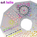 10Pcs Nail Art Transfer Stickers 3D Design Manicure Tips Decals Decorations Sheet for DIY Nail Art