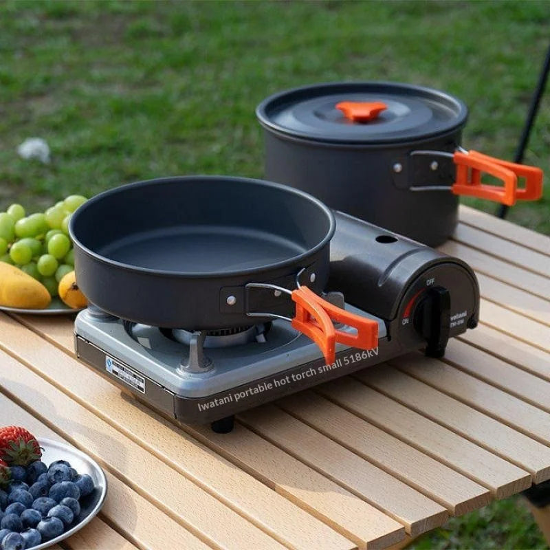 Portable Aluminum Camping Cookware Kit Lightweight - View 3 | SAMAG