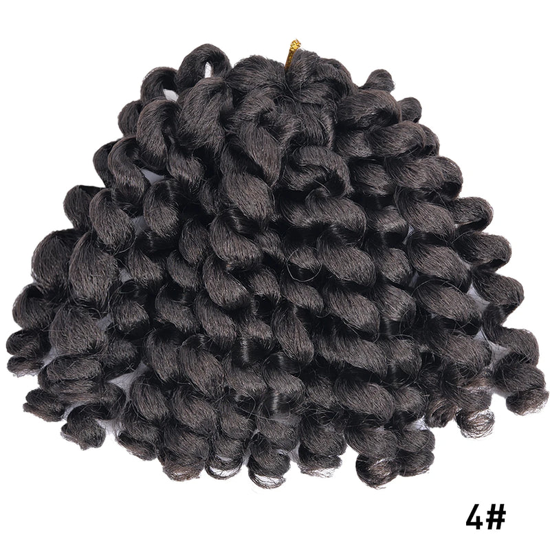 Ombre Braiding Hair Jumpy Wand Curl Crochet Braids Synthetic Crochet Hair Extension for Black Women Jamaican Bounce Curly Hair
