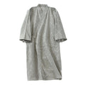 Nightdress V-Neck Men's Kimono Bathrobe Loose Long Sleeve Kimono Pajamas Thin Print Men's Hooded Robe for Spa