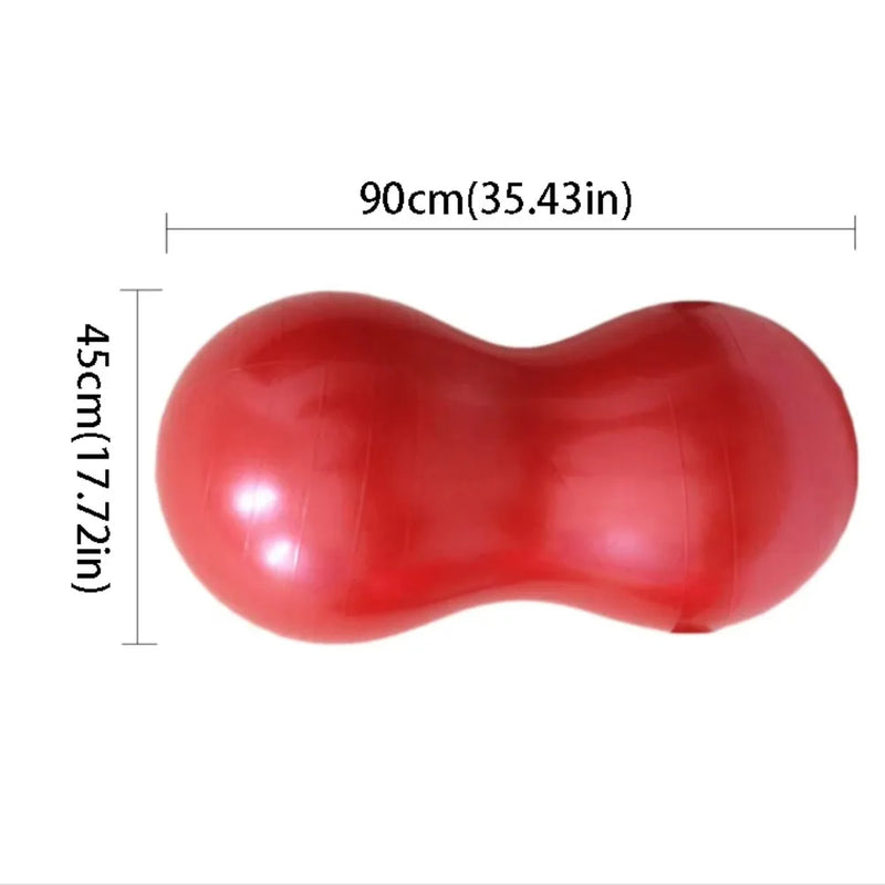 Thickened Explosion-proof Yoga Ball PVC Material Non Slip Anti-Burst Peanut Ball With Pump Core Strength Training Ball