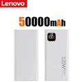 Lenovo 2027 120W Super Fast Charging Portable Power Bank Charger 500000mAh Large Capacity External Battery For Xiaomi iPhone