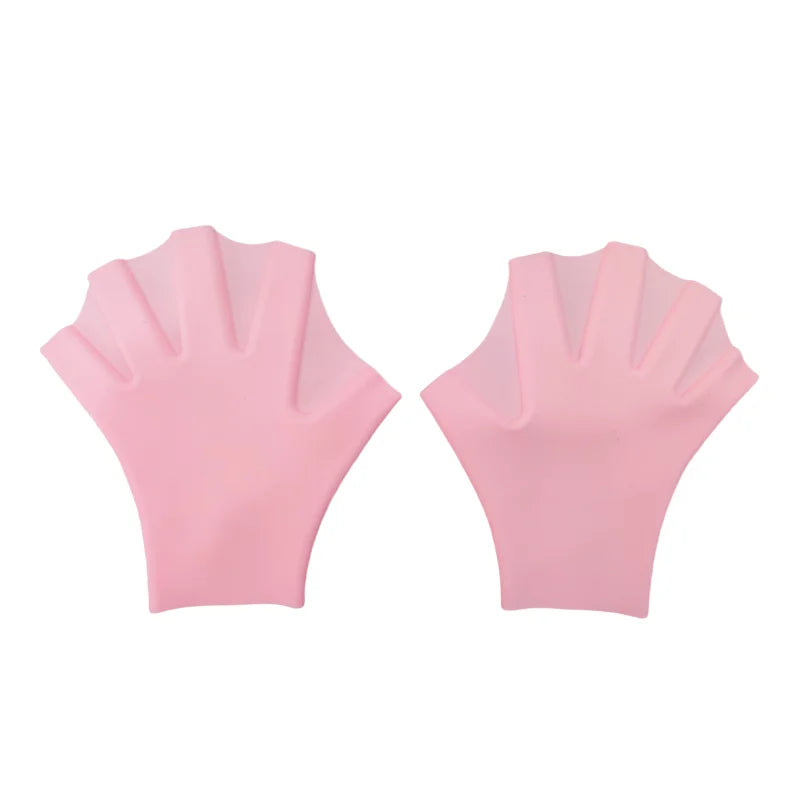 Silicone Swim Training Gloves Freestyle Breaststroke Practice Webbed Duck Palms Waterproof Adult Swimming Gear for Men Women New