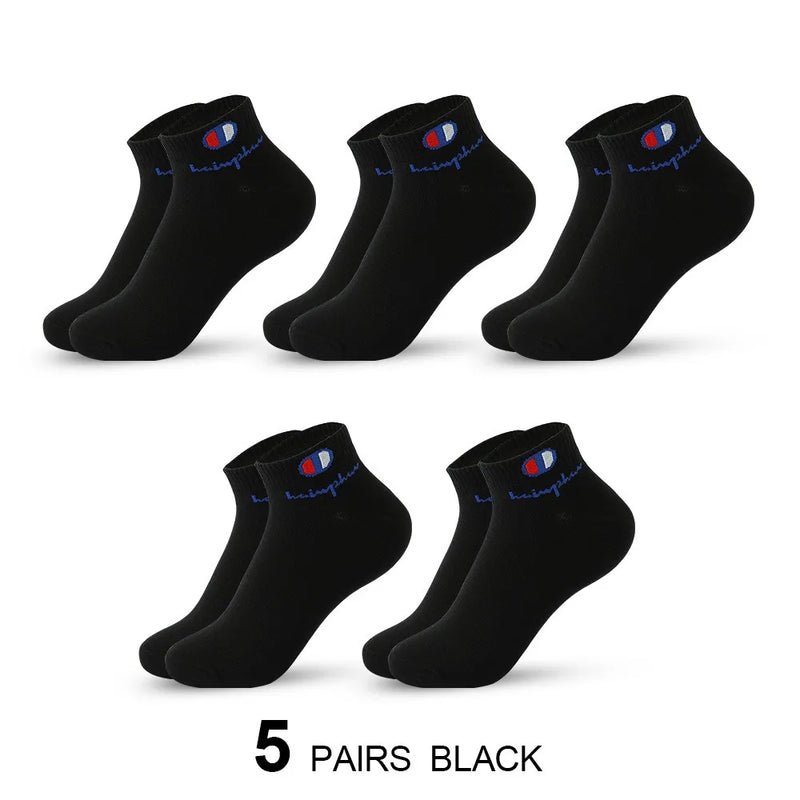 5 Pairs Socks Men Summer Ankle Running Cotton Breathable | SAMAG