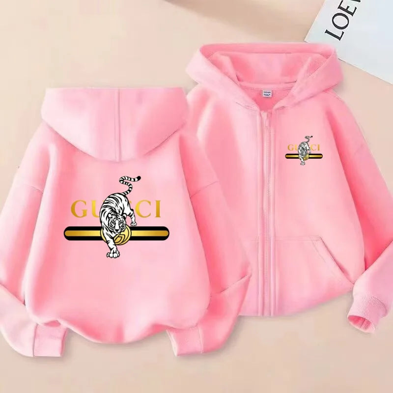 The Children's Zip - up Hooded Sweatshirt Jacke - View 10 | SAMAG