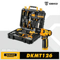 DEKO 126Pcs Power Tool Combo Kits with 8V Cordless Drill, 10MM 3/8'' Keyless Chuck, Professional Home Household DIY | SAMAG
