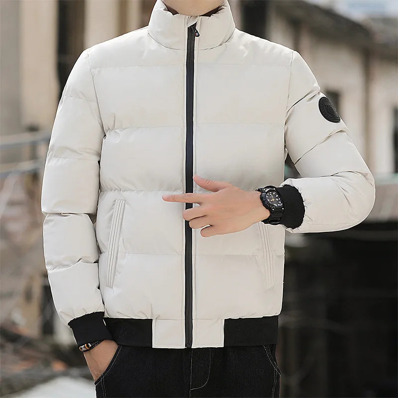 2025 New Cotton-padded Men's Winter Padded Men's Winter Padded Padded Jacket With Cashmere Thickening Korean Version Coat