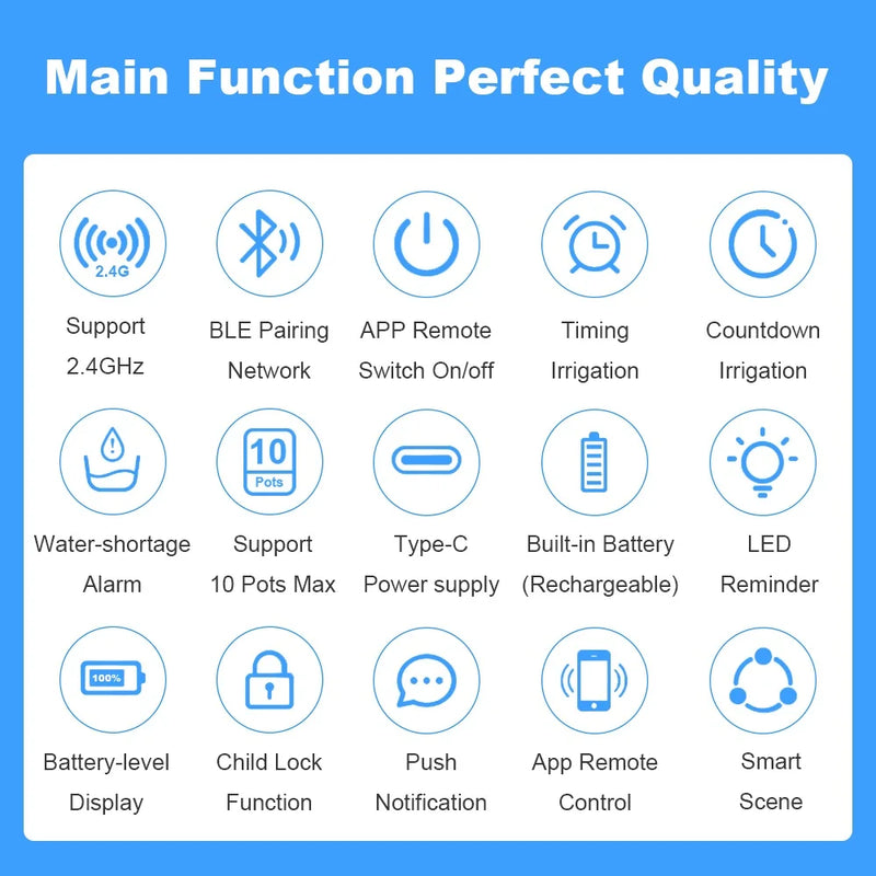 WIFI Intelligent Drip Irrigation Automatic Watering Pump System Kit Flower Plants Home Sprinkler Drip Garden Tool Work with Tuya