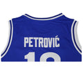 CIBONA Basketball Jersey #10 Petrovic High-Quality Blue Outdoor Sportswear with Embroidery Ventilation for Sports Fans