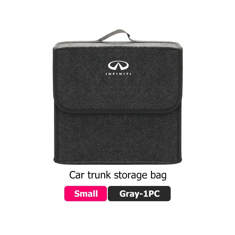 Car Trunk Storage Large Capacity Stowing Tidying Organizer Box For Infiniti Q70L QX50 Q50 QX30 QX60 QX80 Q60 Q30 QX70 Q70 G37