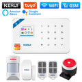 KERUI W181 WIFI GSM Alarm System Kit with Door/Window Sensor for Home Security Support Alexa Tuya Smart APP Remote Control