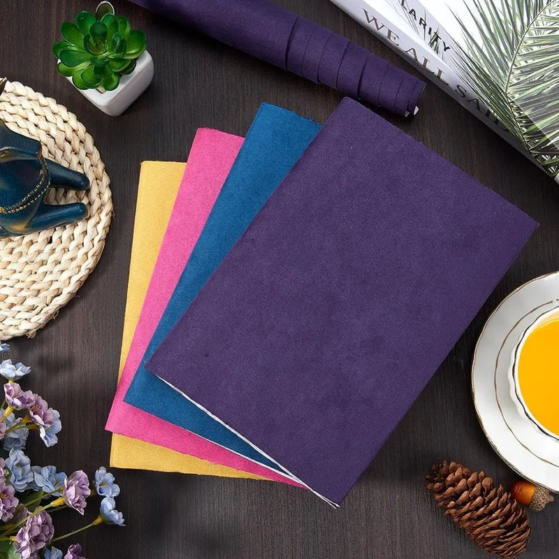 51 x 11.8" Suede Book Cloth Indigo for Book Binding A4-A8 Fabric Surface Paper Backed Bookcover Book Album Scrapbooking Archival