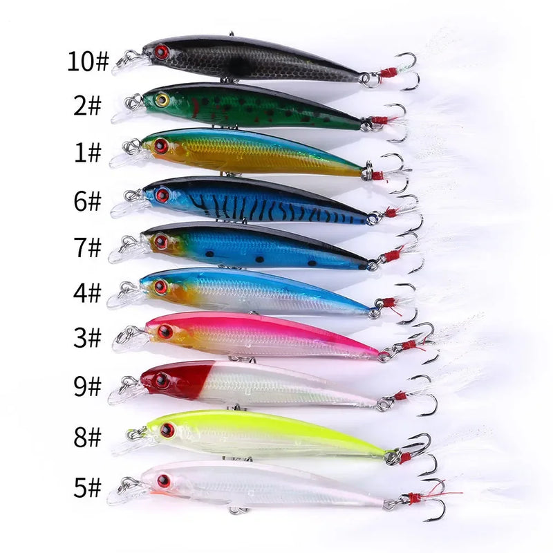 Laser Minnow Fishing Lure 10/ Artificial Bionic 9cm/7g | SAMAG