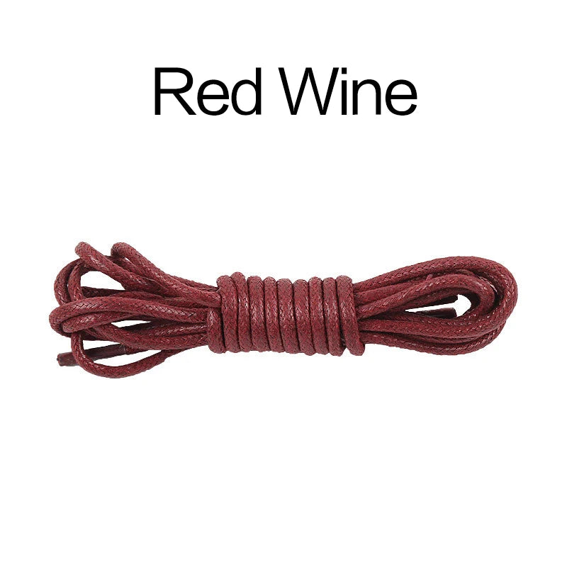 70/90/120/150/160CM Waxed Cotton Round Shoe laces Leather Shoes lace Waterproof ShoeLaces Men Boots Shoelace Shoestring