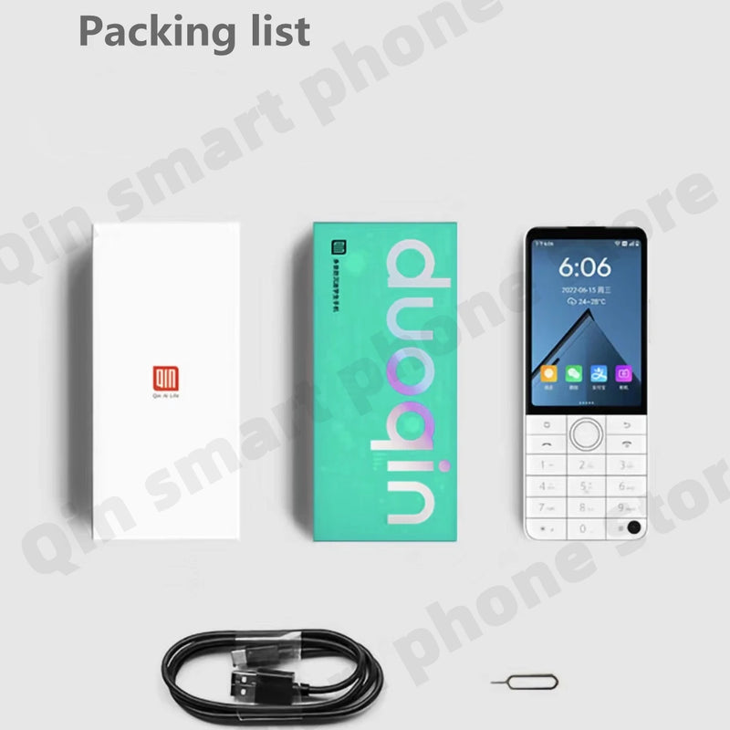 New Qin F22 Pro Smart Touch ScreenPhone Wifi 5G+3.5 Inch 4GB 64GB Add Google Store Android QinGlobal Version Mobile Phone