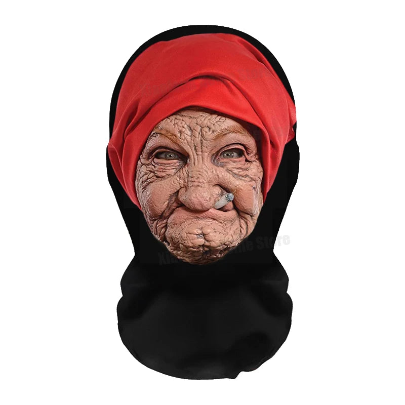 Realistic 3D Mask Full Face for Women Man Cosplay Accessories Mascaras Halloween Masquerade Mesh Headgear