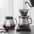 Glass Drip Coffee Maker,Diamond Design Glass Dripper and Filter Holder Manual Coffee Brewer for Home and Office