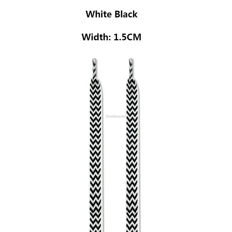 New Flat Shoelaces for Sneakers AF1 Shoe laces Width 1.5cm/2cm/3cm Shoelace luxury brand Laces Shoes 120/140/160cm Strings