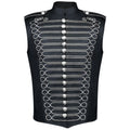 Men's Gold Embroidery Jacket Medieval Retro Blazers Gothic Steampunk Vintage Coat  Vest Hussar Military Drummer Parade Uniform