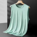 Men's Ice Silk Mesh Vest Lightweight Sports Summer Wear Sleeveless T - shirt Tank Top Casual Fashion - View 4 | SAMAG