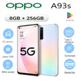 2026 new OPPO A93s 5G smartphone globally unlocked dual Nano-SIM, 6.5-inch 90 Hz display 8/256 GB storage 48 MP triple camera