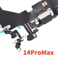 1pcs Charging Port Flex Cable For iPhone 14 11 12 13 Pro Max SE2 USB Charger Dock Connector With Microphone  Ribbon Repair